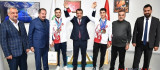 Başarılı Sporculardan Başkan Gürkan'a Ziyaret
