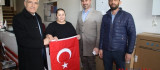 Başkan Güder Ordumuza Destek İçin Esnafa Türk Bayrağı Dağıttı