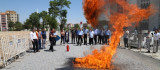 Battalgazi Belediye Personeline Yangın Söndürme Eğitimi Verildi